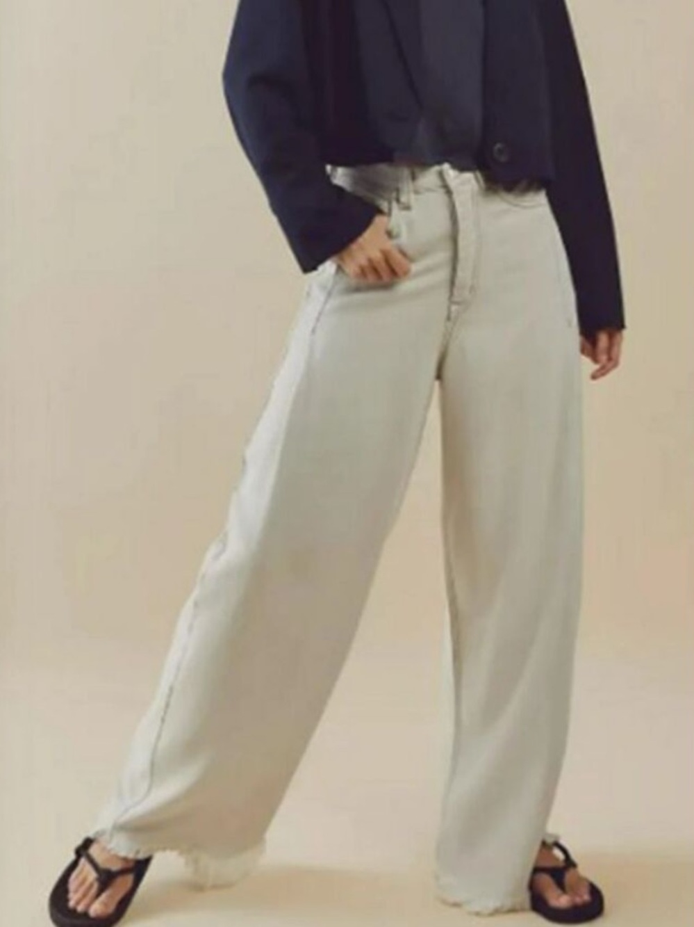 Free People Old West Slouchy High Rise Wide Leg Jean